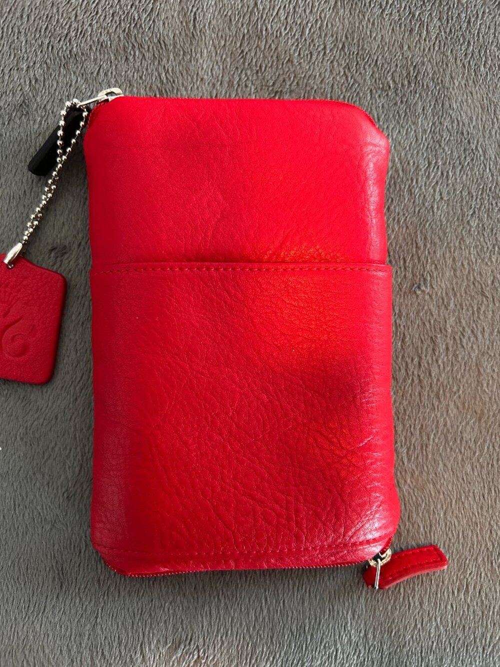 Levenger Double Zip Eyeglass Case  - Red NIB